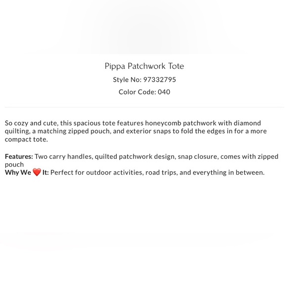 Nwt Free People Pippa Patchwork Tote in Blue Mix New $128 Cotton - Picture 8 of 9